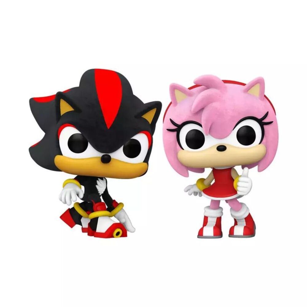 Funko Pop Games Sonic The Hedgehog Shadow & Amy Rosa Vinyl Figures 2pk - Picture 2 of 5